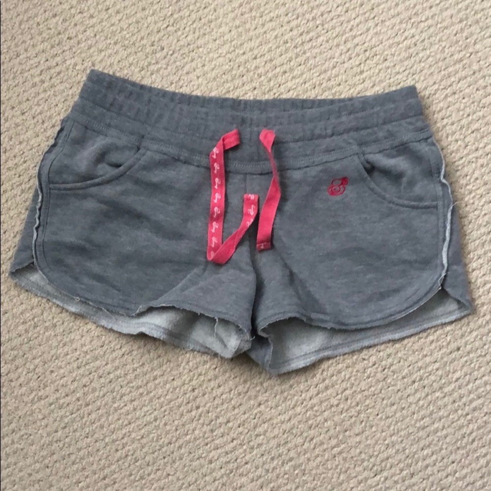 Grey & Pink jogging shorts